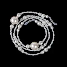 Жемчужный держатель для очков из бисера, ожерелье для солнцезащитных очков, цепочка для солнцезащитных очков, ремешок для солнцезащитных очков, ожерелье, шнурок для очков, ремешок