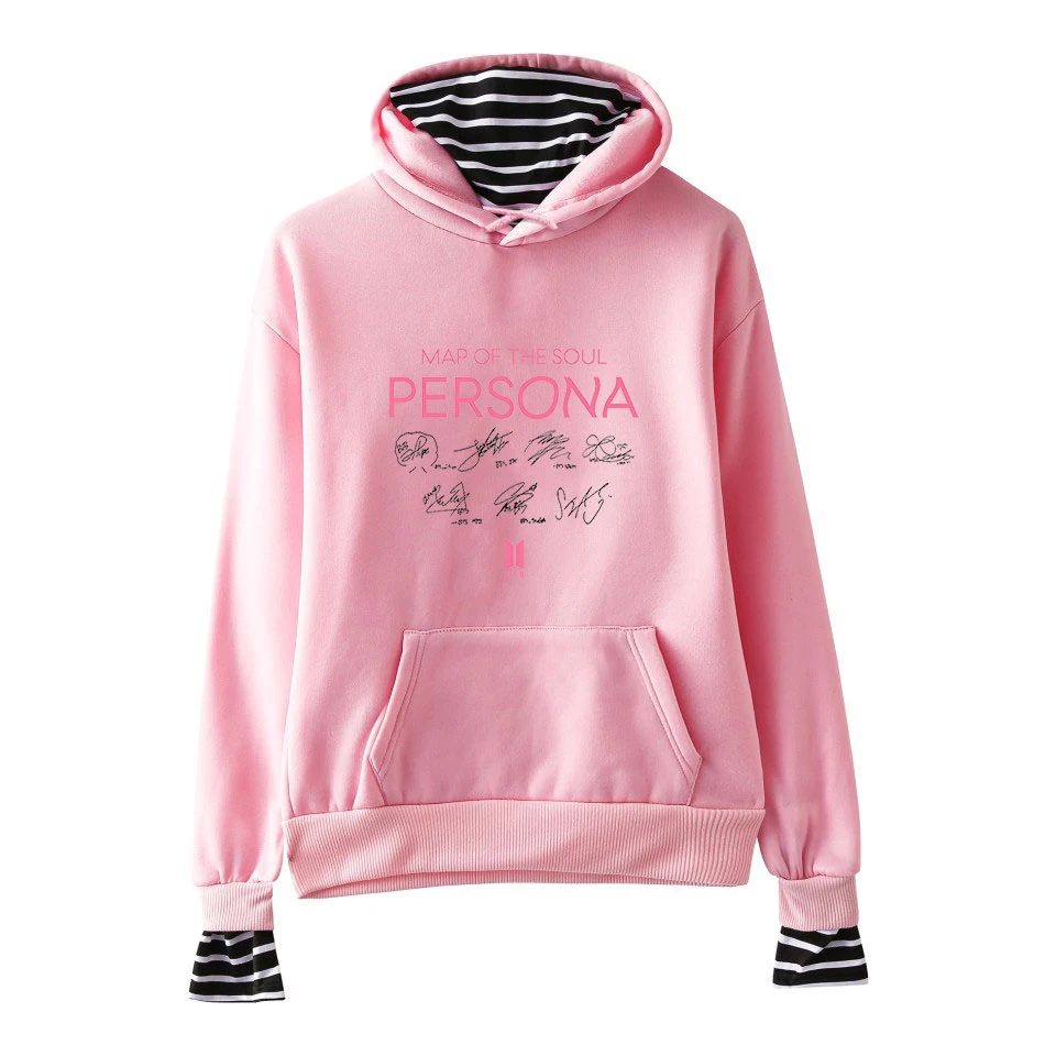 

Fashion HIP HOP KPOP MAP OF THE SOUL Persona Two Pieces Hoodie Sweatshirt K-pop Hoodie Sweatshirt Hoodie Women's Clothing