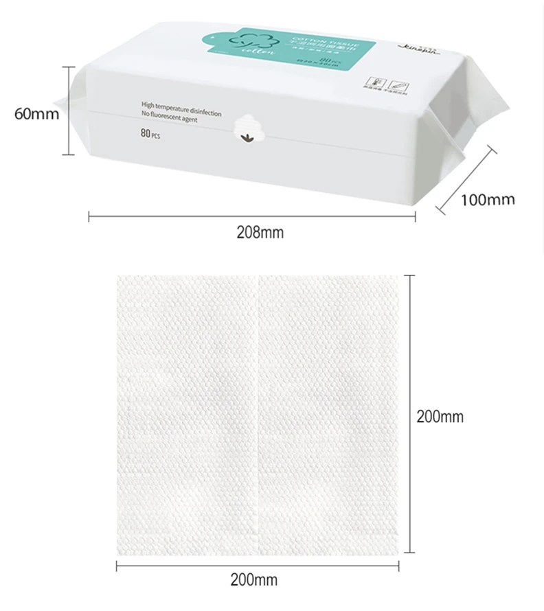 40 шт. 80 хлопок салфетки для ухода за кожей мягкие салфетки для снятия макияжа дизайн ногтей протирать