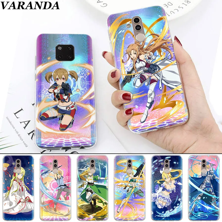 

Hatsune Miku Sword Art Online for Soft Cases for Huawei Mate 10 20 Pro Mate 20 Lite P20 P30 Lite P Smart Plus Case Coque