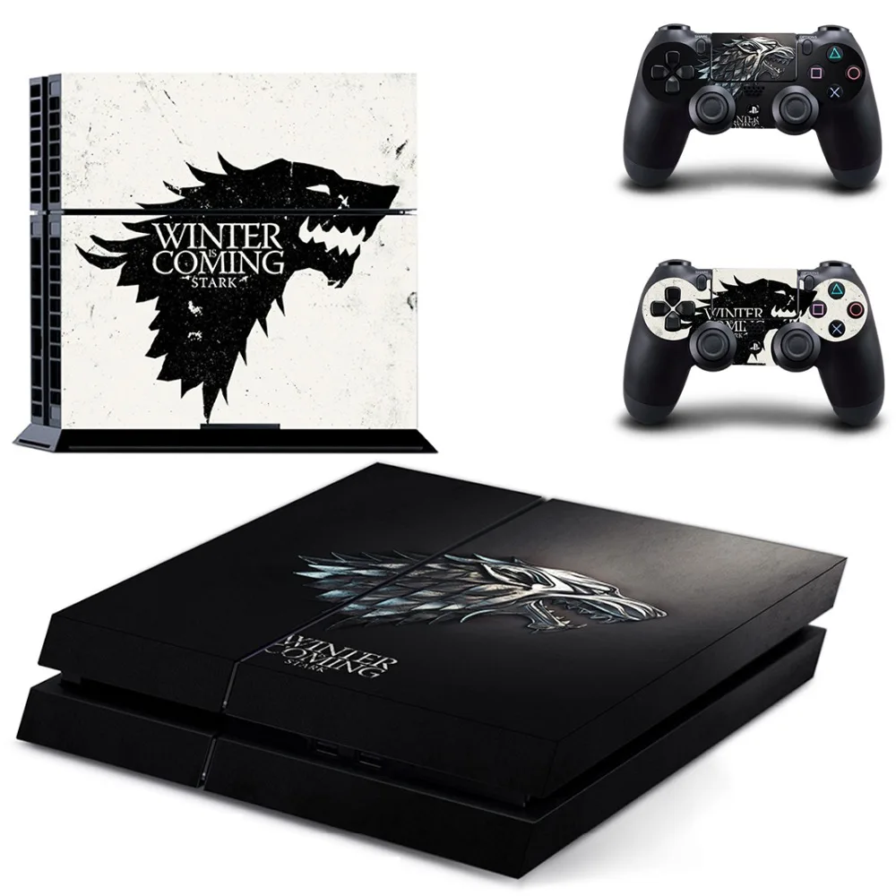 Виниловые наклейки для игровой приставки и 2 контроллера PS4|Наклейки| |