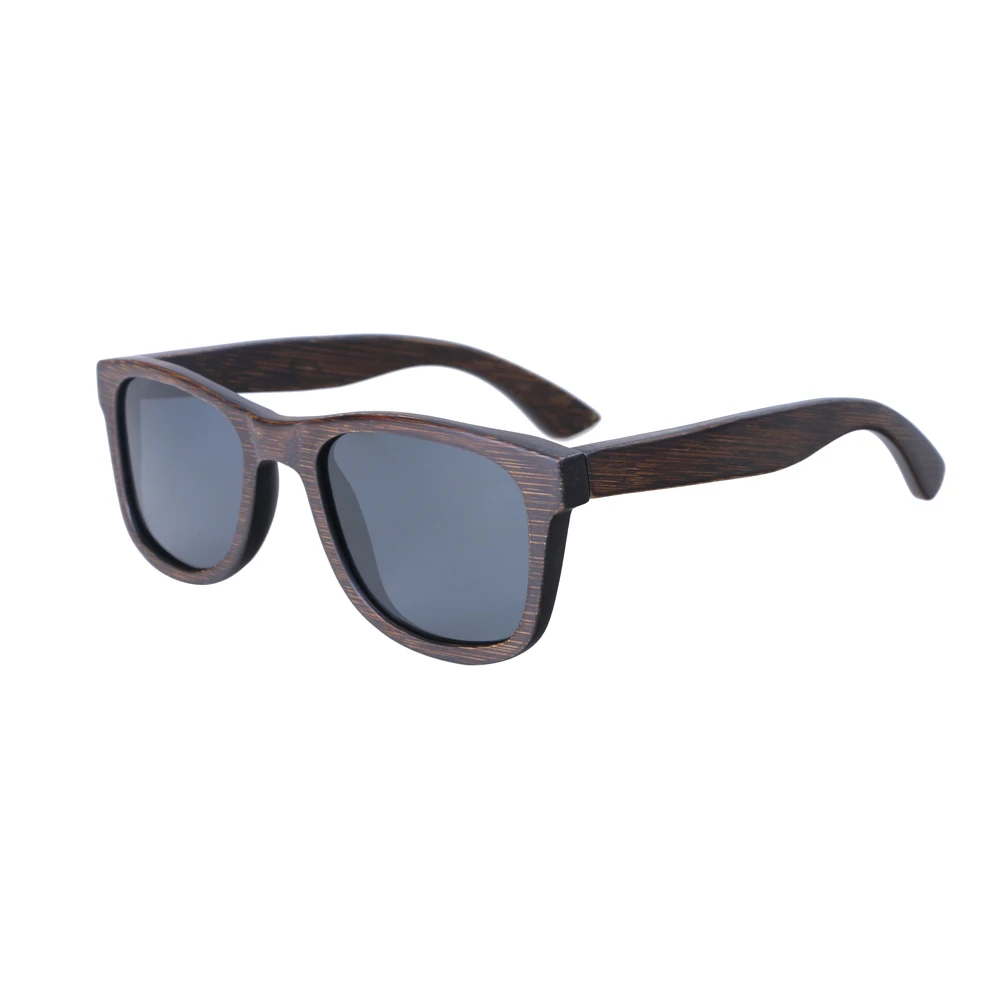 

BerWer 2019 Fashion Men Sunglasses Custom wood Bamboo sunglasses Square women oculos feminino de sol Polarized sun glasses