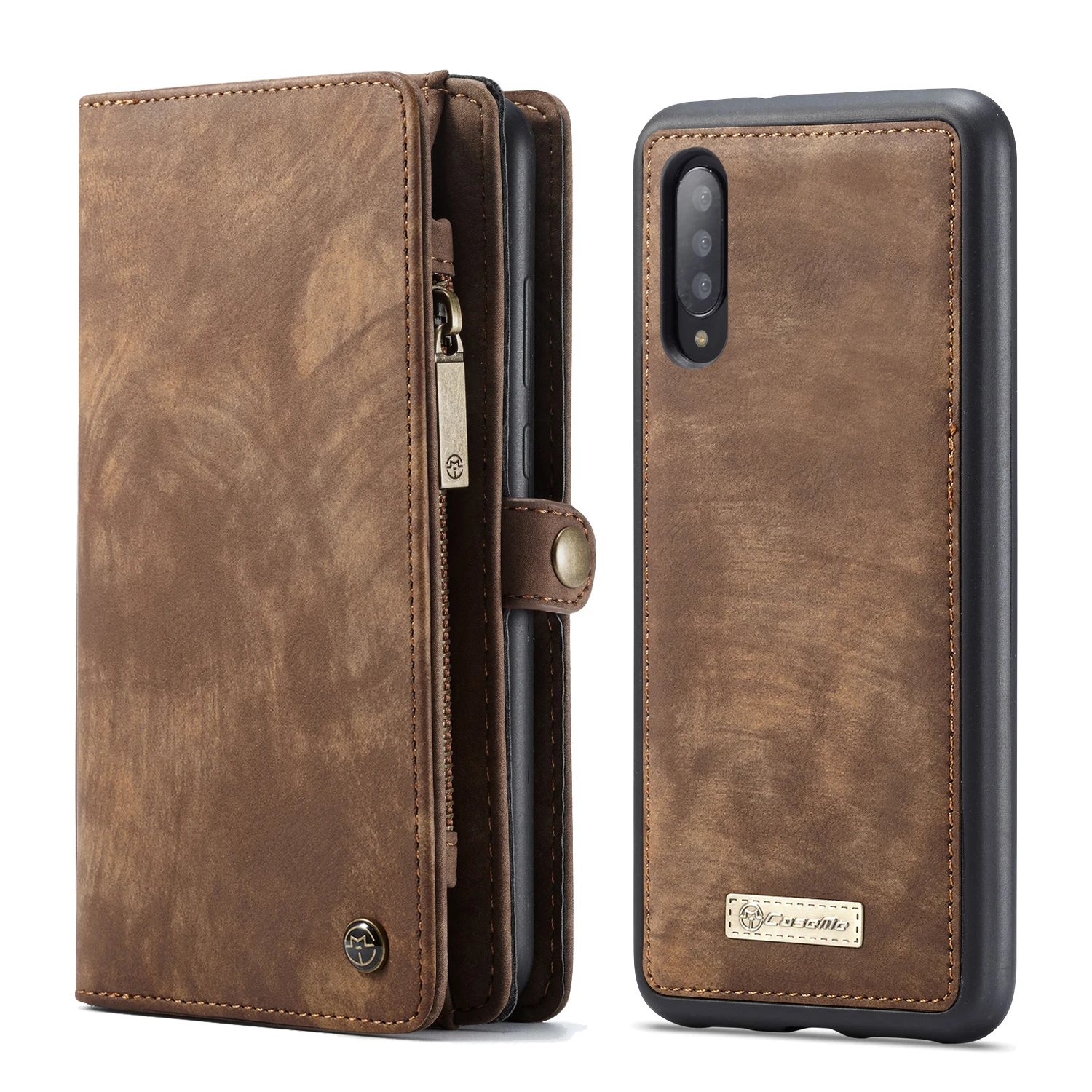 CaseMe деловой кожаный флип чехол для Samsung Galaxy A80 A70 A50 A40 с отделяемым слотом A30 A20| |