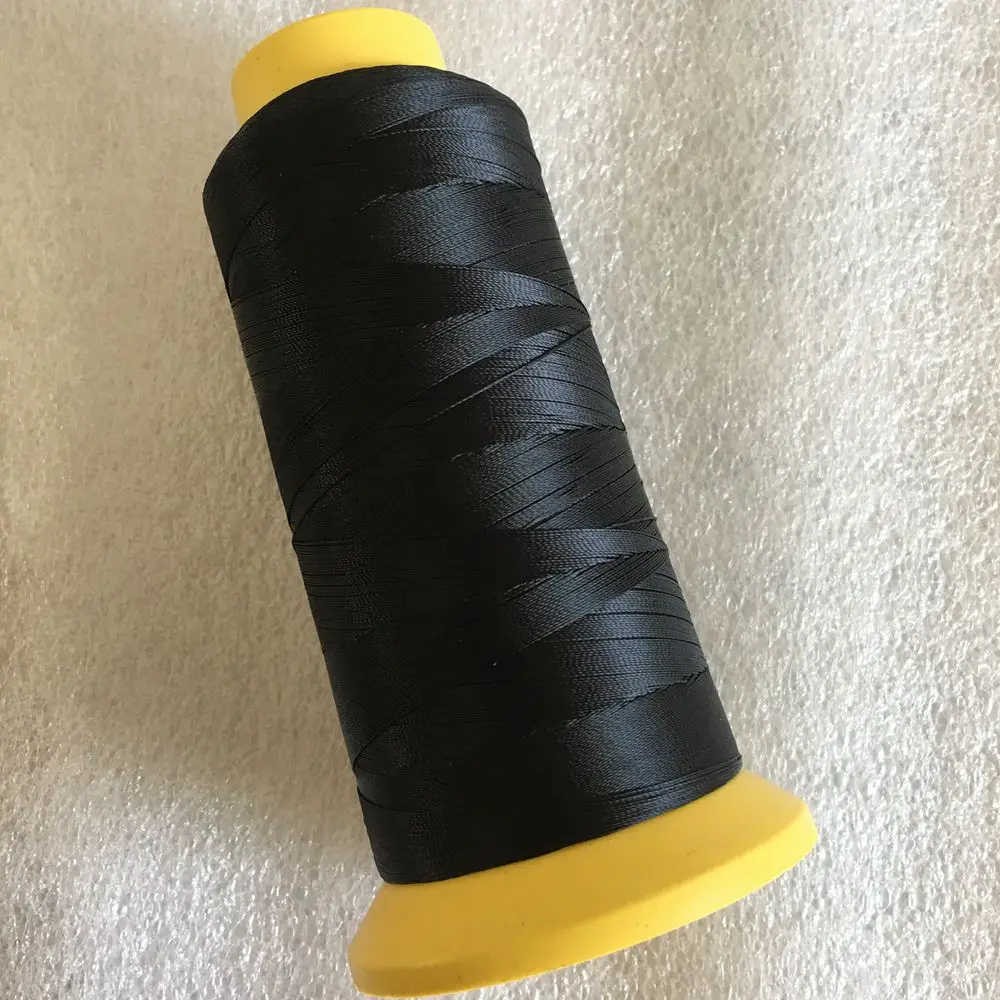 1 roll 1500m in length Black Polyester thread Wig sewing thread hair