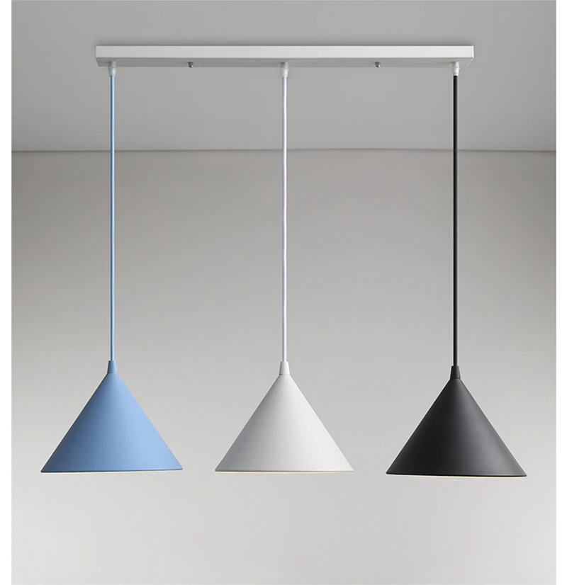 Nordic Simple Modern LED Pendant Lights Makaron Hanging Light Minimalism Dining Room Lights Fixtures Kitchen Lighting Pendants (18)