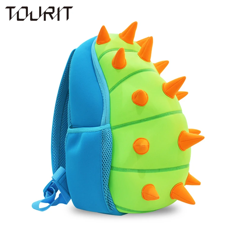 TOURIT Animals Waterproof font b Kids b font Baby Bags Kindergarten Neoprene Dinosaur Children School Bag