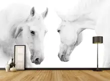 mural 3d wallpaper 3d wall papers for tv backdrop White horse background wall painting mural 3d wallpaper 3d wall papers for tv backdrop White horse background wall painting