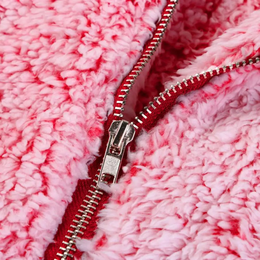 Womail Womens Vest solid jacket\t Faux Fur Winter Warm Outwear Casual Zip Up Sherpa Jacket