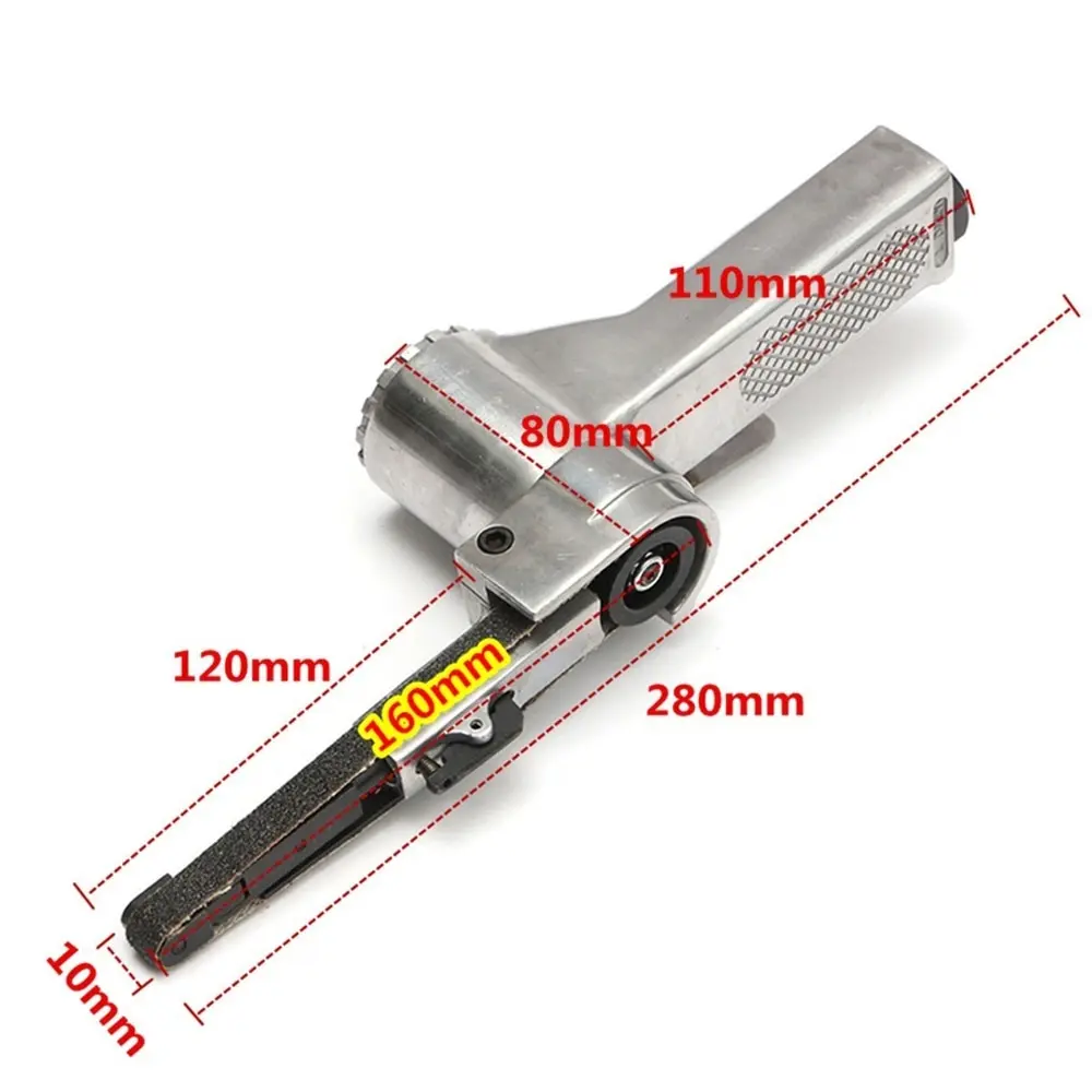 10*330 мм Воздушный ремень пневматический шлифовальный угловой шлифовальный станок с 2 шт шлифовальные ремни для воздушного компрессора шлифовальный пневматический набор инструментов