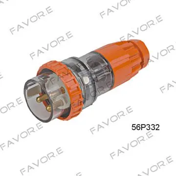 

*32A 3 pin round single/three phase waterproof IP66 Industrial plug & socket 56P332