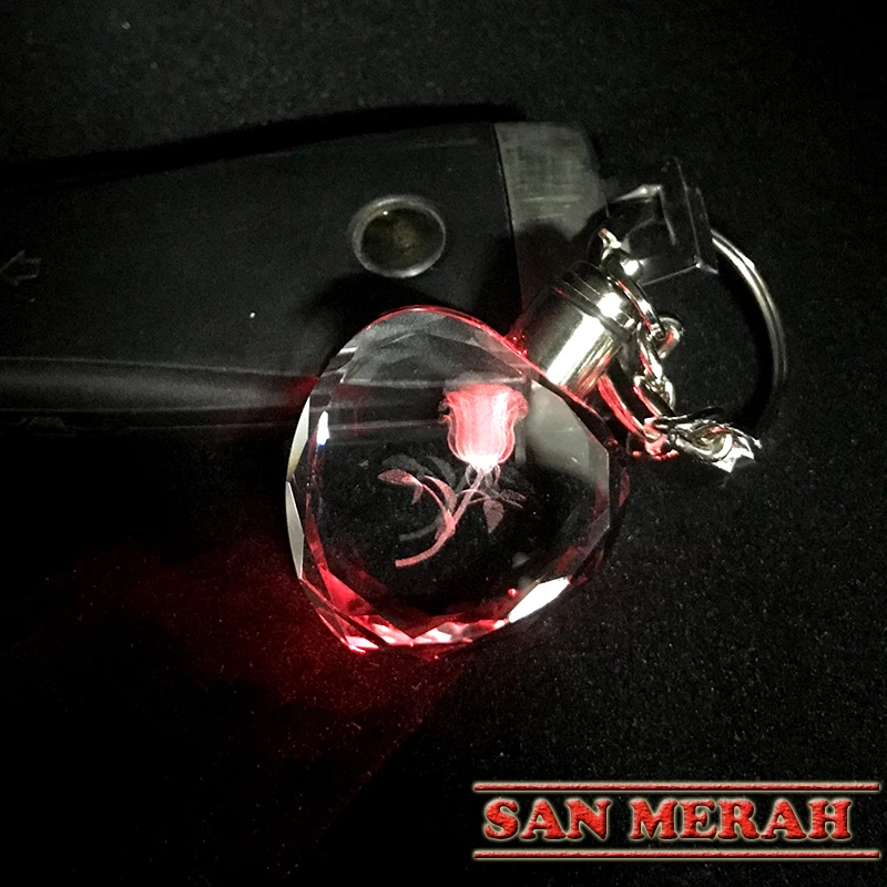 

5 light LED key cover keychain for couples crystal key Flashlight chains key rings holder fantastic beasts tritium SNP SAN MERAH