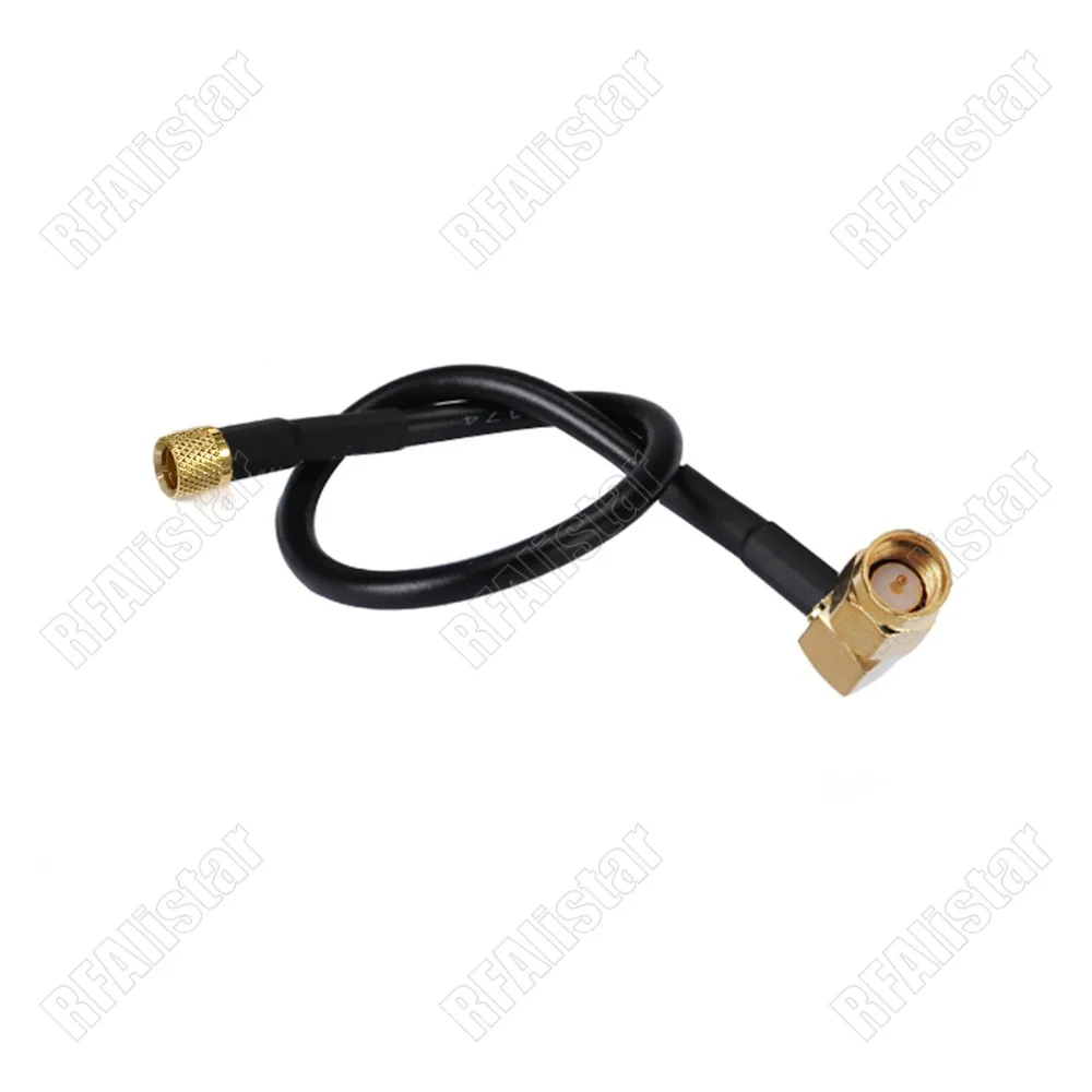 L5 Microdot 10 32UNF штекер к SMA штекеру прямоугольный ОТРЕЗОК кабеля RG174 дефектный датчик