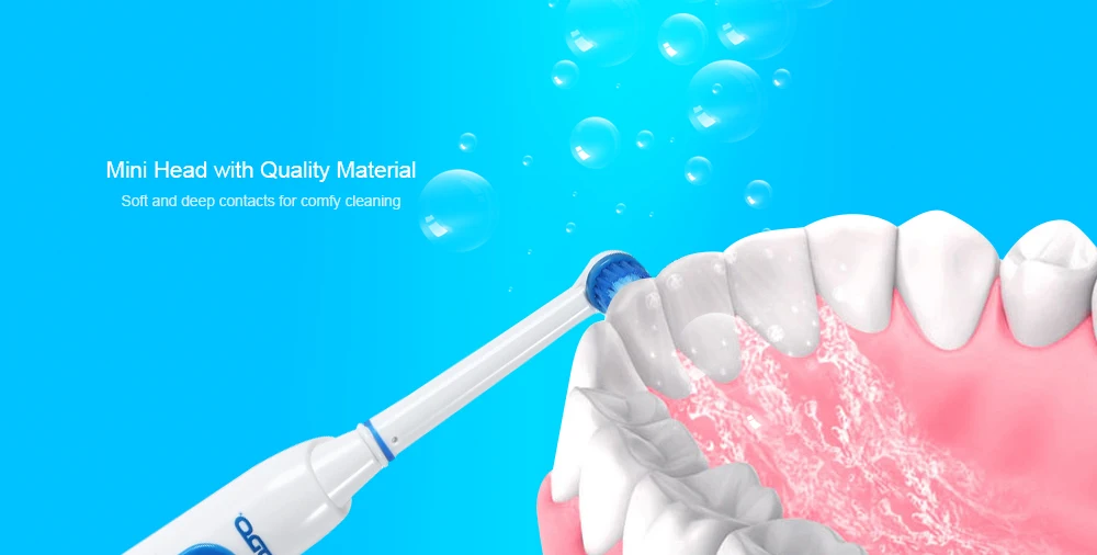 TODO TB - 902 Rechargeable Electric Toothbrush Dental Safeguards Oral Health Care Cleaning Tools with Replaceable Brush Head
