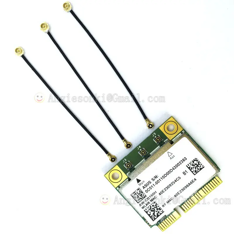 IPEX 4 к IPEX 1 UFL гнездовой разъем мужской антенна для BCM94360CSAX/BCM94360CS2/BCM94360CS2AX