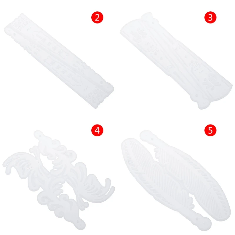 

Silicone Mold DIY Fan Bookmark Making Crafts Scrapbooking Decorative Epoxy Resin