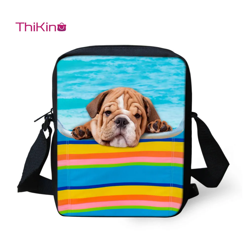 

Thikin Cute Puppy Dog Shoulder Messenger Bag Cool Summer Crossbody Phone Bag for Boys Phone Bag Shopping Bags Mochila Infantil