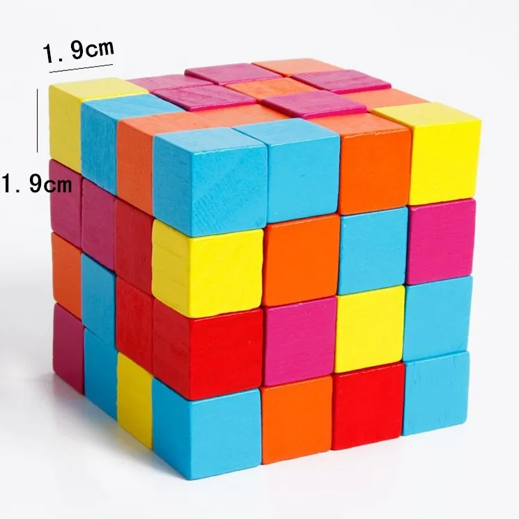 Детские игрушки, 100 шт, квадратные разноцветные строительные блоки, 1,9 см куб, развивающие игрушки маленького размера, блоки, милый мешок со свиньей, подарок
