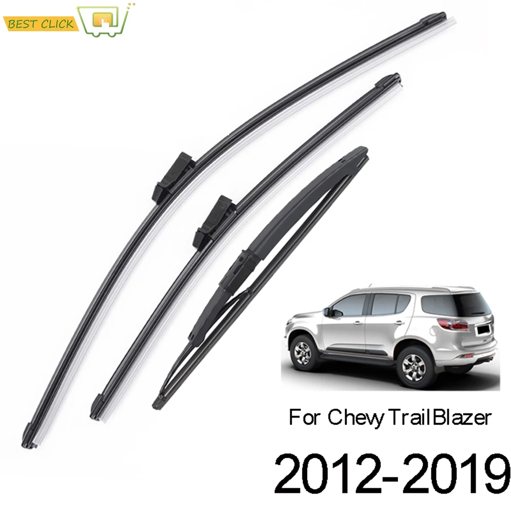

Misima Windshield Windscreen Wiper Blades For Chevrolet TrailBlazer 2 12 - 19 Front Rear Window 2018 2017 2016 2015 2014 2013