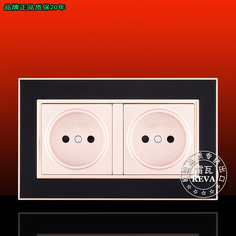  Wall Charger Adapter Outlet Panel Dual USB Port frame for electrical outlets110V-250V The socket in the kitchen (4)