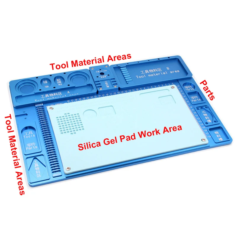 Large Microscope Base Phone Repairing Tools Maintenance Platform with Resistance High Temperature Anti-static Welding Workbench
