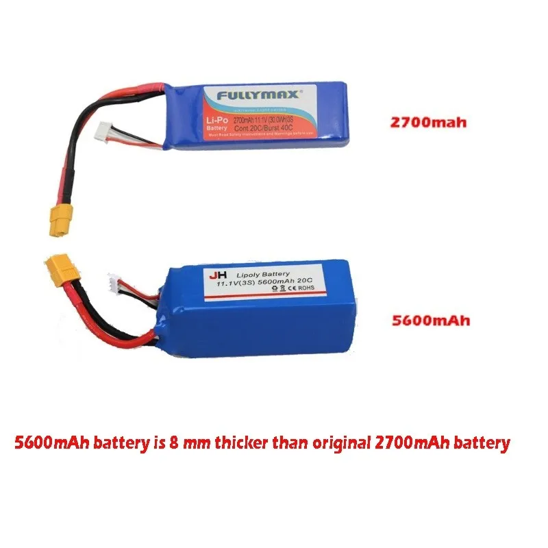 Модернизированный Lipo 3S ультра-высокая емкость 11,1 V 3S 20C 5600mAh Lipo аккумулятор для QR X350 Cheesron CX20 RC Квадрокоптер аксессуары