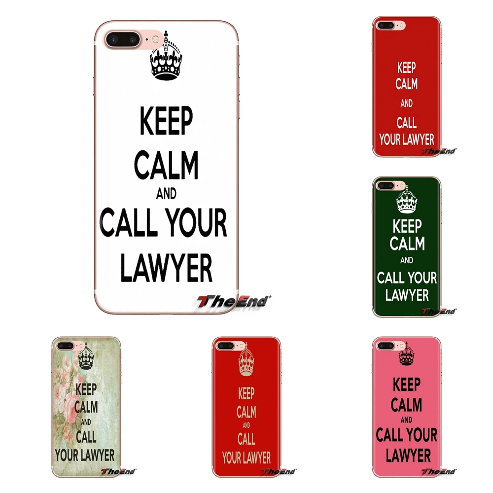 For Huawei G7 G8 P7 P8 P9 P10 P20 P30 Lite Mini Pro P Smart Plus 2017 2018 2019 Keep Calm and Call Your Lawyer Soft Housing Case |