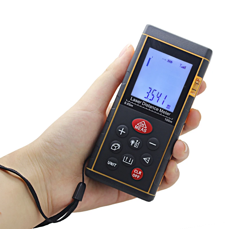 100m digital laser distance meter handheld electronic distance measure