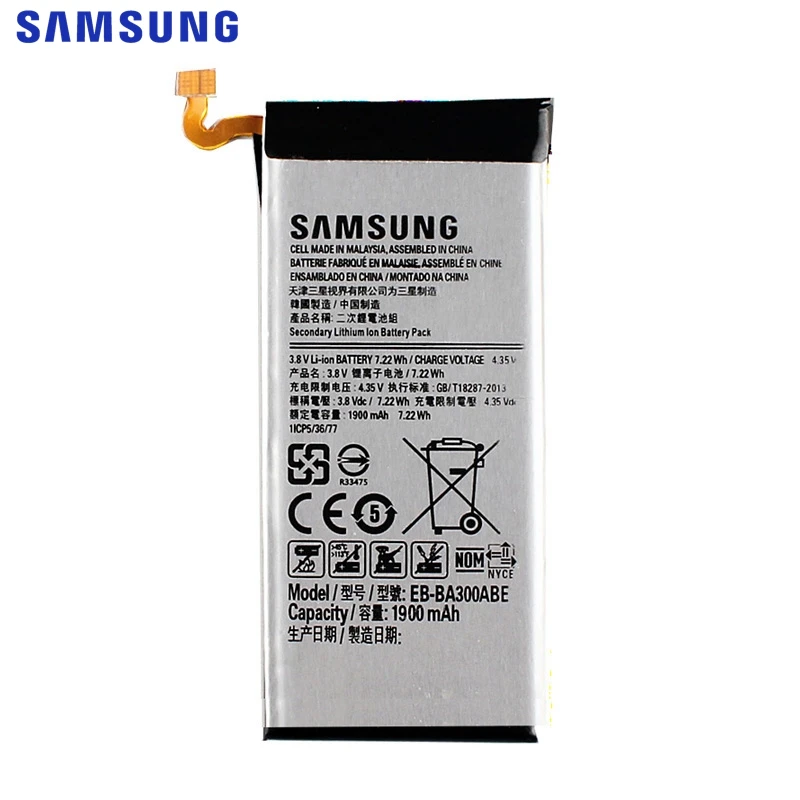 Samung аккумулятор EB-BA300ABE для SAMSUNG GALAXY A3009 A300X A3 A3000 1900 мАч батарея мобильного телефона