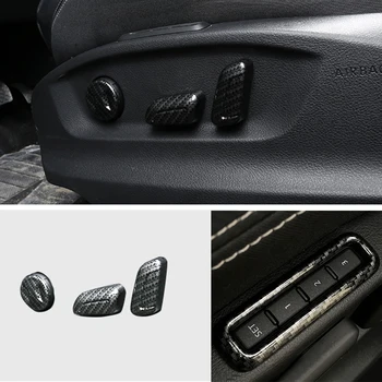 

For Skoda Octavia 2016 2017 2018 ABS Chrome Car Seat adjustment Switch Button Cover Trim sticker Auto Accessories Car Styling