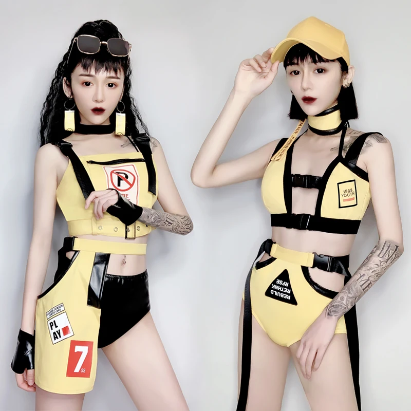 Новая Женская рабочая одежда для ночного клуба вечерние Gogo певица DJ ведущая