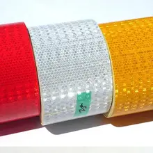 10 м* 25 м клейкая светоотражающая лента безопасности для дорожного движения строительной площадки самоклеящаяся лента