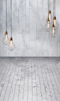 

HUAYI 3x6m seamless gray concrete wall Backdrop photography backdrops photo background wood floor vinyl backdrop XT-6404
