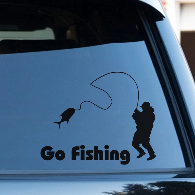 Hot sale New 1PCS Cartoon DIY go fishing Sticker for kids room Wall Sticker Decoration Living Room Home Decor