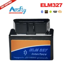 Free Shipping Latest Version Super Mini ELM327 Bluetooth OBD2 Diagnostic Scanner ELM 327 OBD car reader