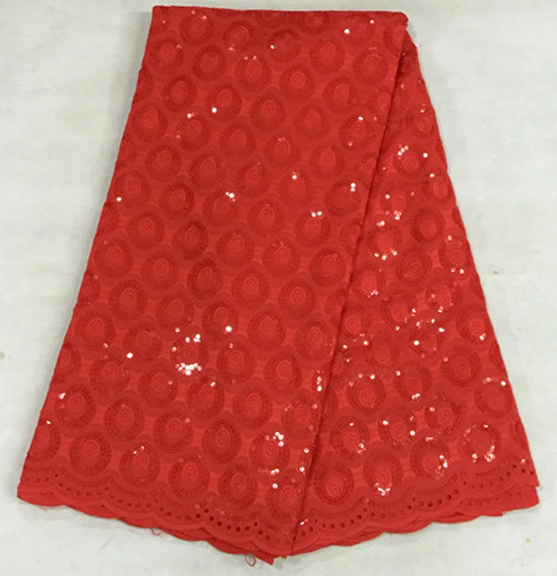 

Free shipping (5yards/pc) elegant Swiss lace fabric simple plain color African cotton lace fabric for party dress CLS27