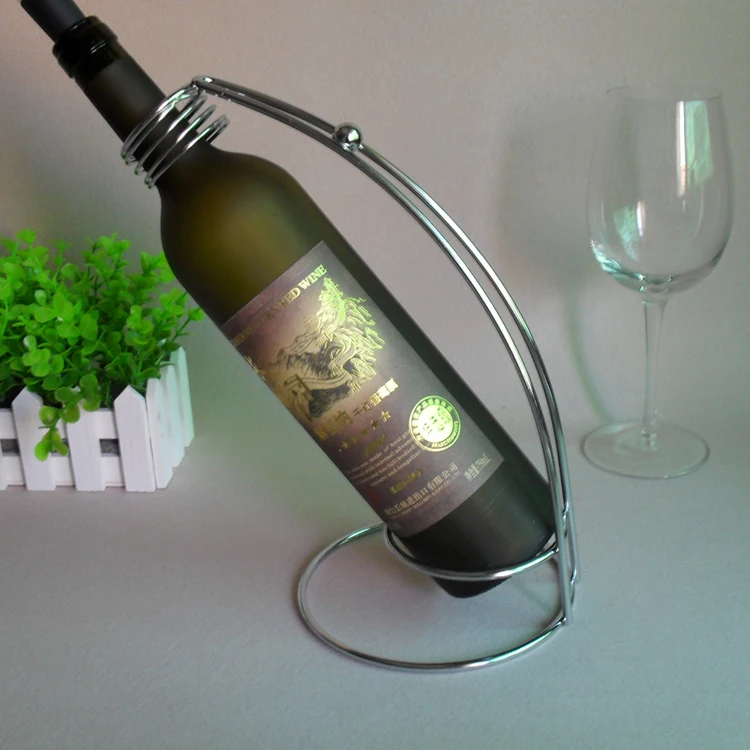 

SPECIAL OFFER! Red wine rack bottle holder stand, iron stainless, magic suspending rope wine rack
