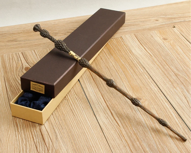 Оригинальная версия качество металлический сердечник Делюкс COS Albus Дамблдор Волшебная палочка волшебная палочка с подарочной коробкой