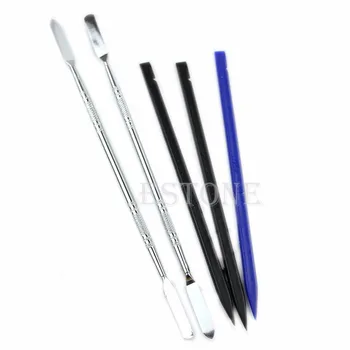 

5Pcs Metal Plastic Spudger Set Repair Opening Pry Tool For iPad 5 4 3 2 & Phone New 2017