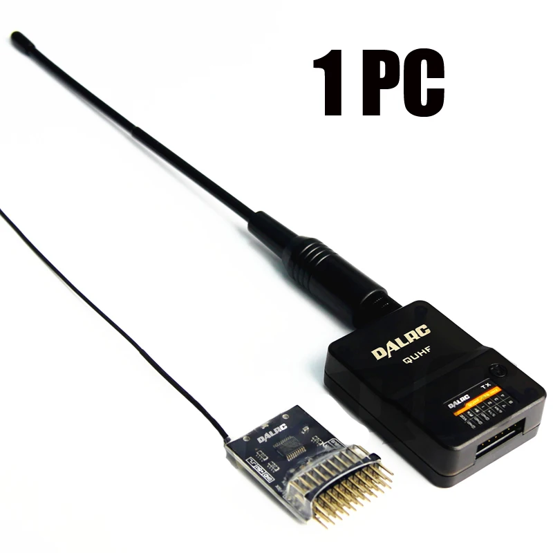

1 PC Receiver Transmitter DALRC QUHF 433 Remote Extended Range Upgrade Module 1500mW 16CH for RC Fixed Wing Multi-axis FPV