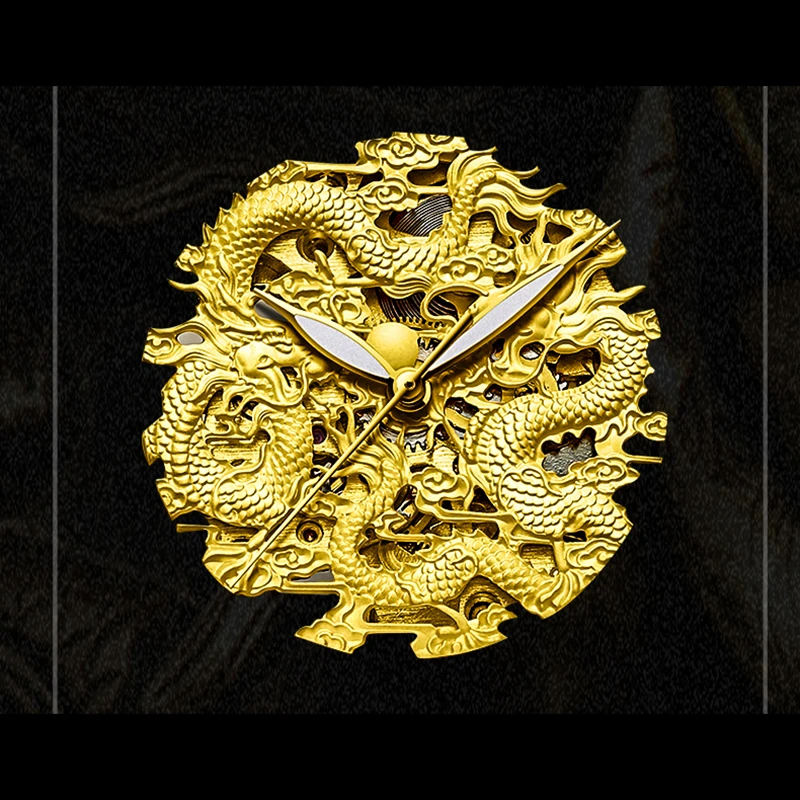 TEVISE Gold Dragon Relogio Masculino автоматические мужские часы Топ Бренд роскошные