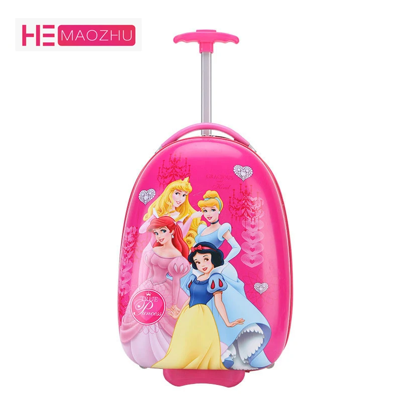 

2018 children's cartoon trolley case 16 inch student hand luggage suitcase bag with roller trolley luggage with wheels