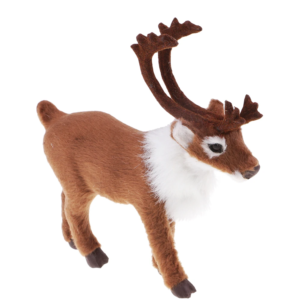 Plush Reindeer Doll Christmas Tree Decoration Xmas Family Party ELK Ornament