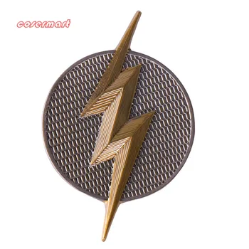 

Justice League Mortal Flash Badge Brooch Pin Free Shipping Gold-plated Lapel Pin Badge Hat Pin Tie Tack Cosplay