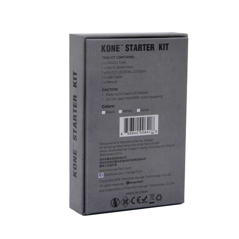 Original Kangertech Kone Starter Kit with 3.5ml Pangu Tank built-in 3000mah Kbox Smart Mod Kanger Kone Kit  510 thread 02
