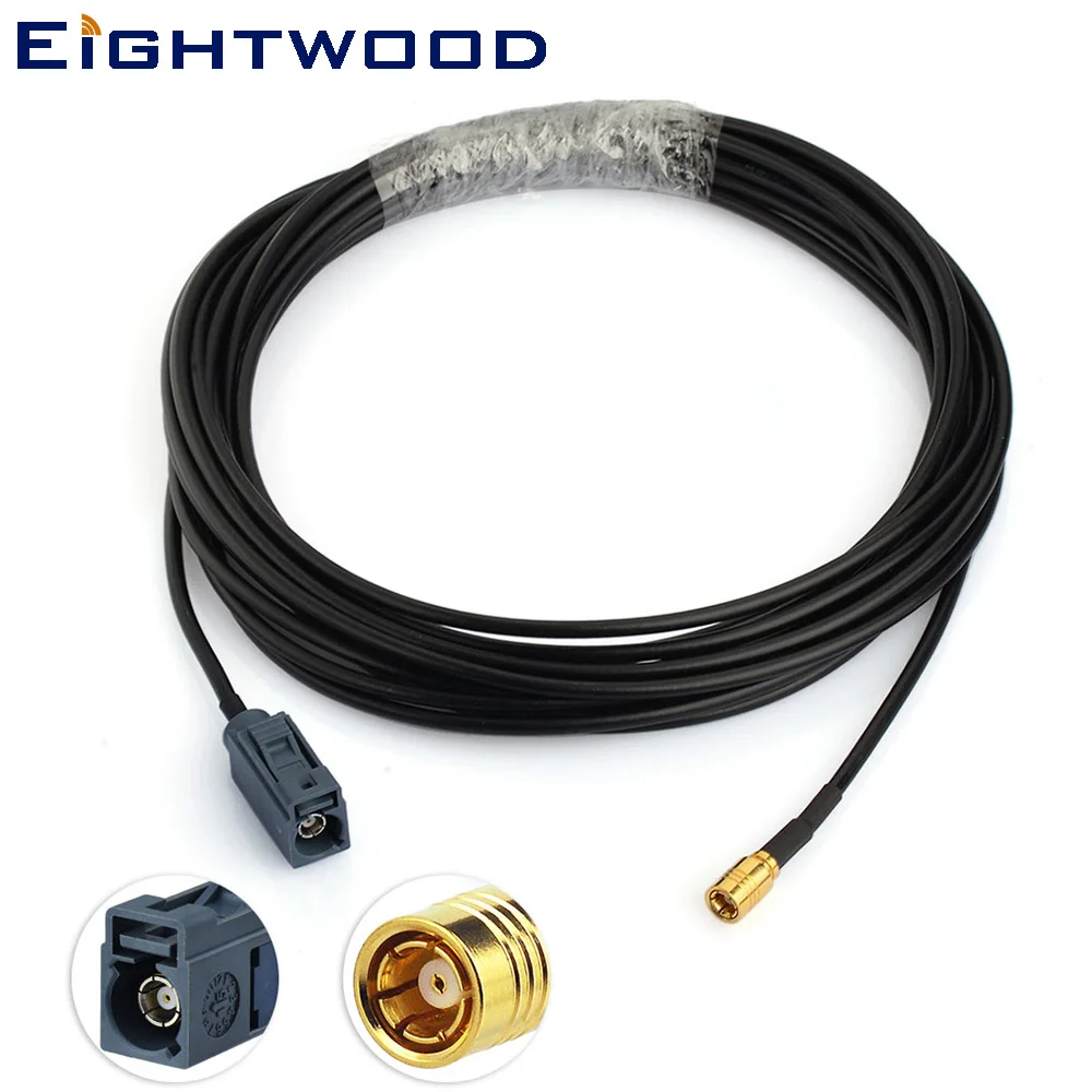 Eightwood Fakra G Code Jack Connector to SMB Replacement RG174 Cable 500cm for Remote Keyless Entry SDARS Satellite Terrestrial |