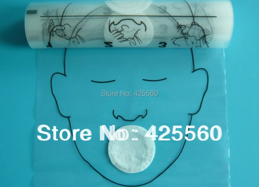 CPR Face Masks Mouth To Mouth Rescue Protect Shields With One-way Valve For First Aid Training 4 Rolls 36 Pieces/Roll
