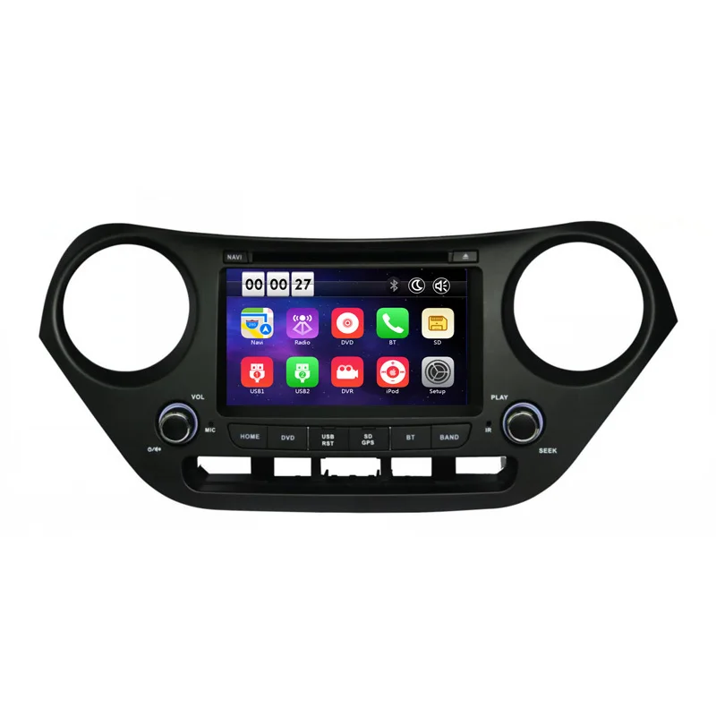 8 дюймов HD Автомобильный DVD Плеер с gps навигационная система для Хендай i10 2014 2015 2016 2017 карта данные беспроводного обмена подключению Can-шины