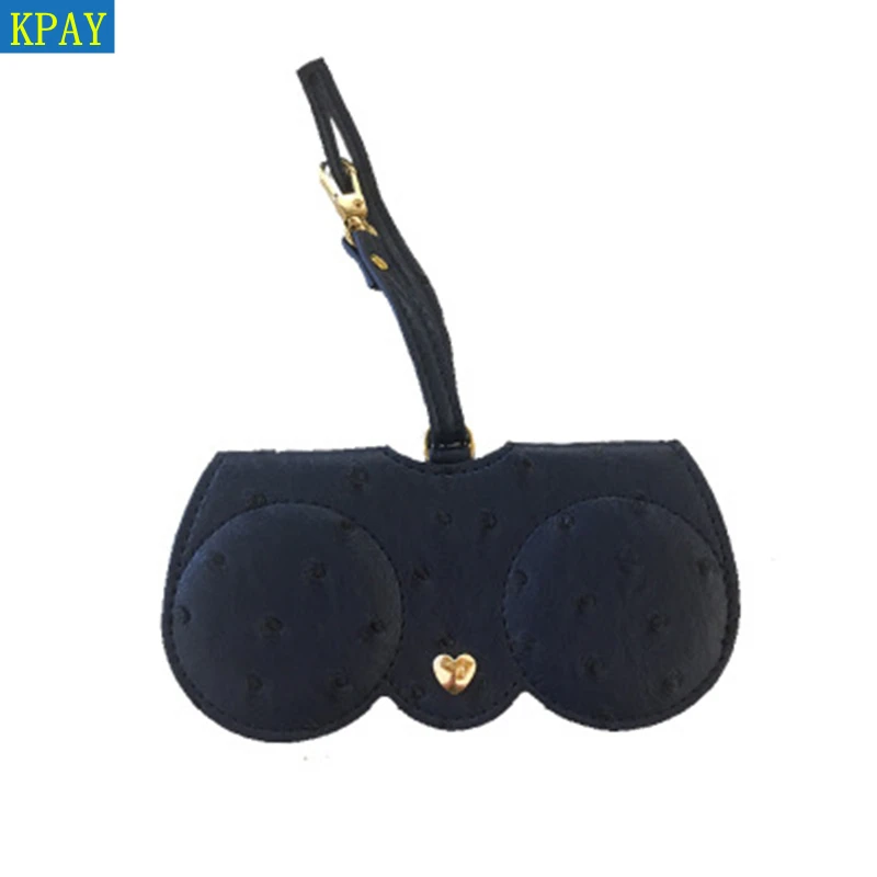KPAY страусиный узор уникальная сумка для очков из искусственной кожи многофункциональный чехол для очков женские солнцезащитные очки Защита для хранения Ins