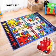 LOUTASI Ludo шаблон игровые коврики мягкие ковры для гостиной детские ковры для активного отдыха ползающий коврик Детские игры ковер для украшения дома