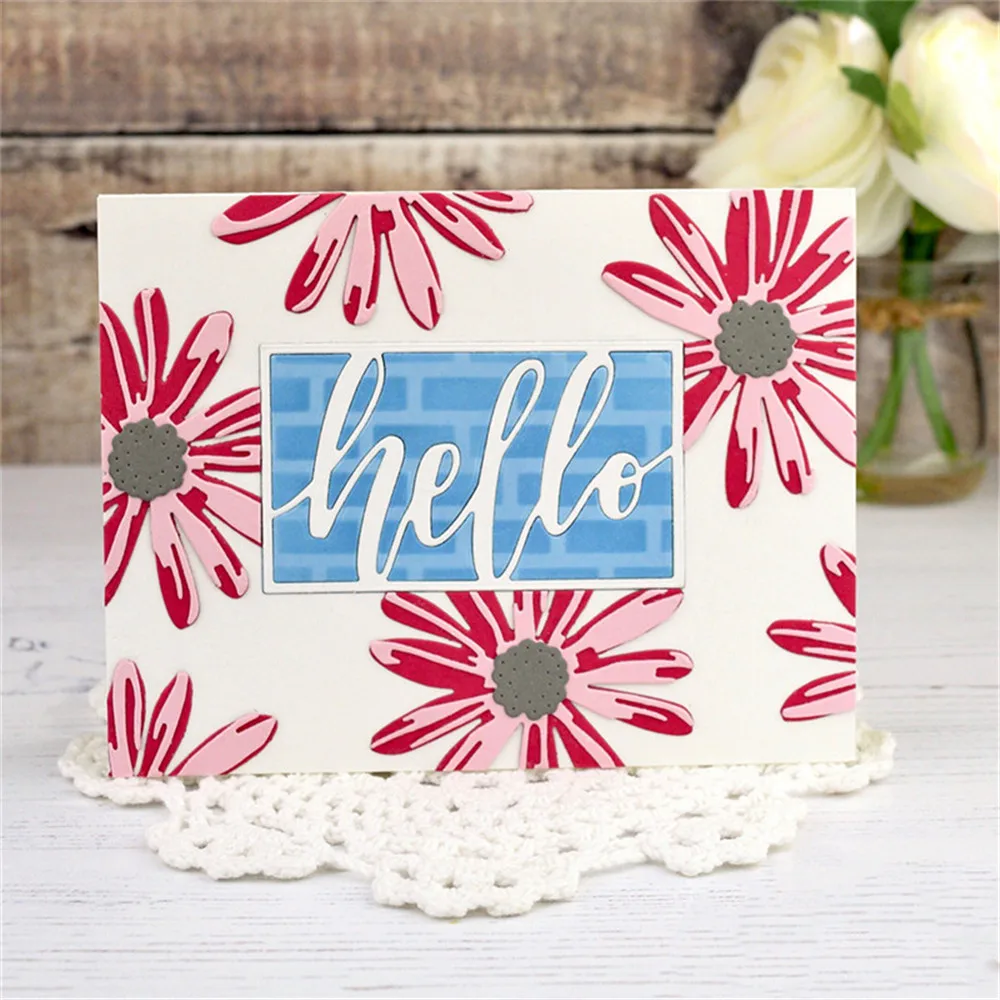 

New 2019 Daisy Flower Dies Metal Cutting Dies Scrapbooking Bloom Die Cut for Card Making DIY Album Embossing Craft
